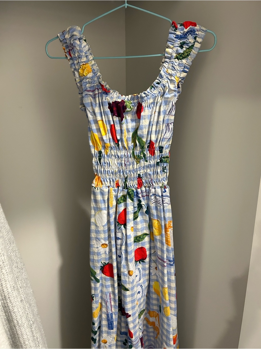 Lisa Says Gah Blue Gingham Picnic Sundress - Picture 2 of 4
